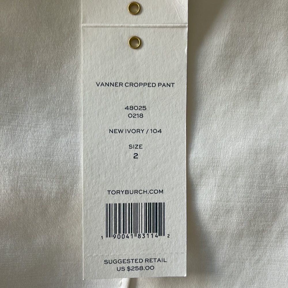 Tory Burch Vanner Cropped pants size 2 - Picture 7 of 9